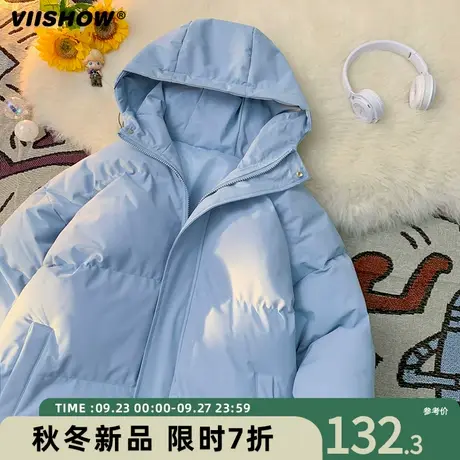 VIISHOW加厚棉袄ins潮牌2023冬季新款韩版棉衣男炸街冬季棉服外套商品大图