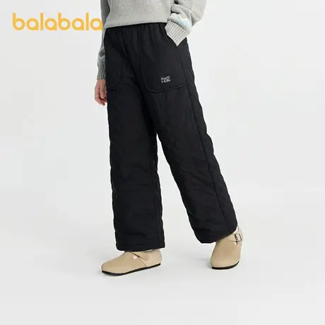 巴拉巴拉balaOne童装女童长裤儿童直筒羽绒裤子2025新款冬装保暖图片