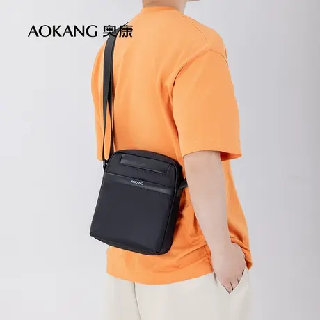 奥康男士包包时尚百搭青年人小包包织物休闲男单肩包青年斜挎包潮图片