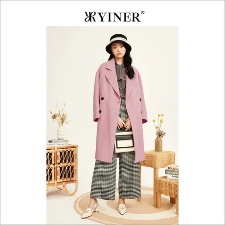 YINER音儿专柜女装2022冬季新款毛呢外套8C32580140商品大图