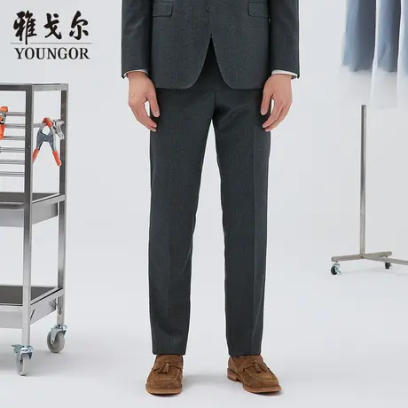 雅戈尔奥莱 商场同款男士西裤秋冬新款官方商务休闲进口面料西裤商品大图
