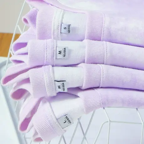 真维斯LIFE短袖t恤女夏季2023扎染渐变色上衣韩版宽松时尚半袖V商品大图