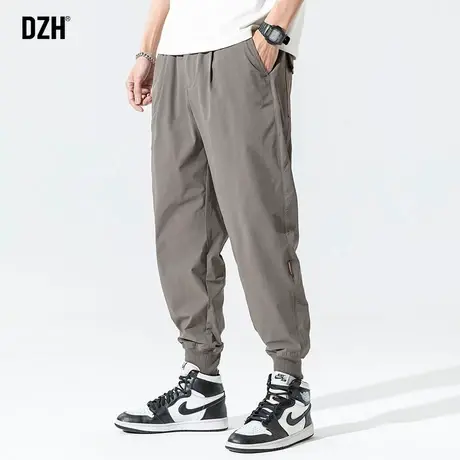 男裤夏季薄款冰丝休闲裤男潮流韩版速干裤子宽松运动裤男士束脚裤商品大图