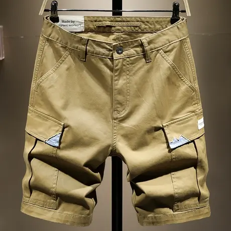 夏季薄款潮牌工装短裤男宽松百搭余文乐男士休闲五分裤男时尚中裤商品大图