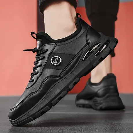 2023新款男士雨鞋冬季厨房防滑鞋厨师劳保雨靴短筒户外防水鞋男款商品大图