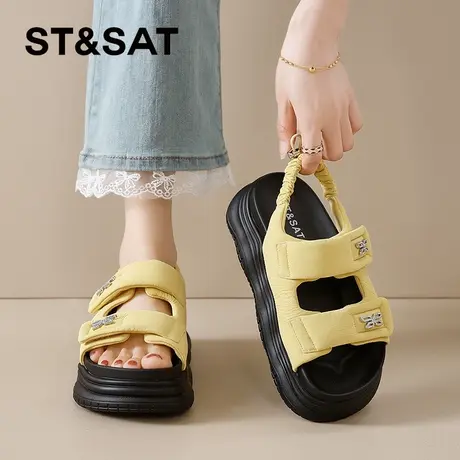 星期六凉鞋女夏2025夏季女鞋新款外穿女款百搭爆款夏天凉拖鞋凉拖商品大图