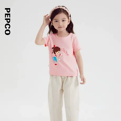 小猪班纳童装2025夏装新款儿童圆领上衣小童女童短袖T恤幼童夏季商品大图