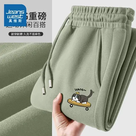 NN真维斯美式休闲裤子男春秋2025新款运动卫裤青少年重磅直筒长裤商品大图