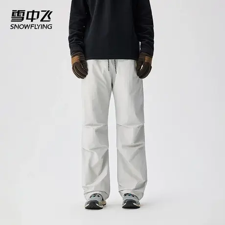 雪中飞户外2025新款冬季男款羽绒裤直筒宽松防风防寒保暖滑雪裤商品大图