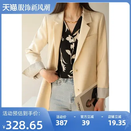 【清仓价到手99元】秋季西装外套女休闲设计感西服上衣商品大图