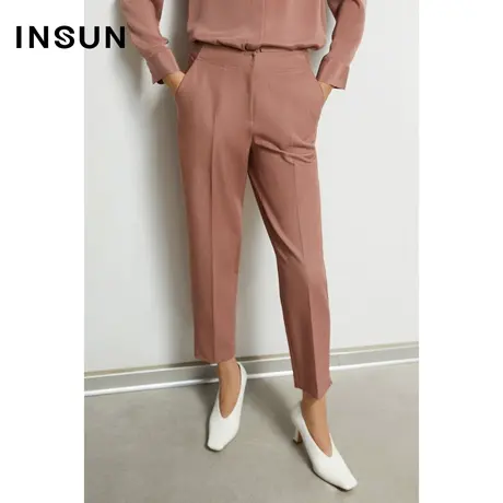INSUN恩裳秋季都市OL微弹收脚西裤商品大图