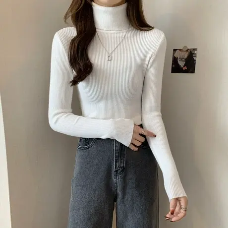 2023早春秋冬新款漂亮上衣内搭别致打底衫设计感女小众毛衣针织衫商品大图