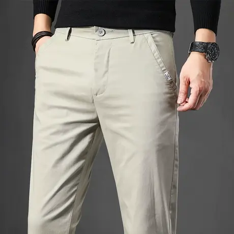 春季春秋款高端正装商务西裤男士直筒宽松休闲长裤子男裤2024新款商品大图