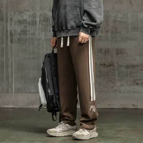 裤子男款潮流休闲裤百搭休闲束脚工装裤透气时尚直筒束脚裤休闲男商品大图