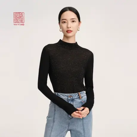 EP雅莹高端系列 绵羊毛气质毛针织内搭打底衫 商场同款9906A商品大图