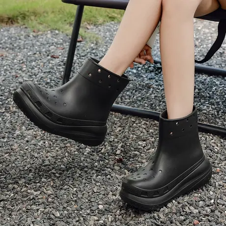 成人时尚雨靴雨鞋新款雨天外出防滑专用耐磨水鞋女款短筒女款2023图片