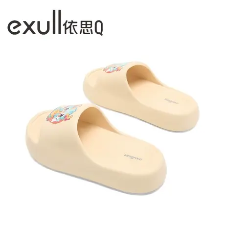 exull/依思Q拖鞋女士新款时尚小龙简约舒适百搭居家防滑耐磨凉拖商品大图