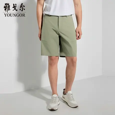 【商场同款】雅戈尔男士短裤夏季新款官方商务休闲舒适男士短裤图片