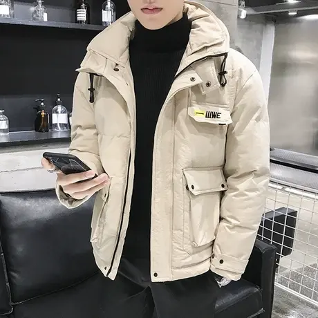 男士棉衣2023新款冬季外套韩版潮流潮牌帅气冬装羽绒工装棉服棉袄图片