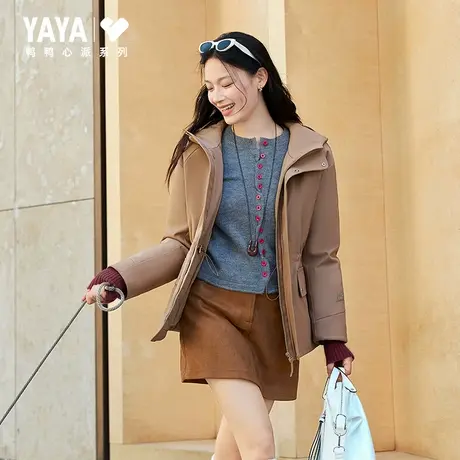 【鸭鸭甄选】【心派系列】羽绒服女款短款2025年冬季新款时尚外套商品大图