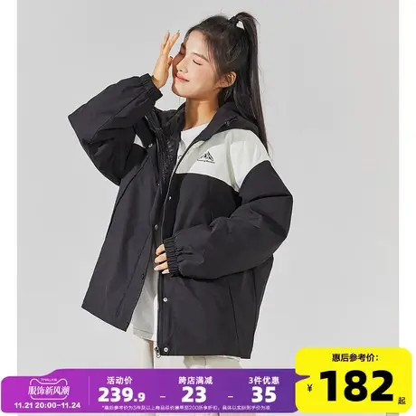 唐狮棉衣女短款2023年冬季新款小众设计感超好看棉服连帽加厚棉袄图片