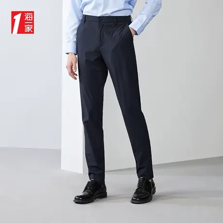 海一家舒适透气薄款长裤夏季中腰青年男士休闲裤商品大图