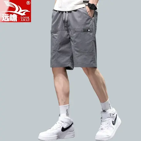 夏天休闲短裤男夏季薄款五分裤男士宽松直筒潮流工装5分中裤男款商品大图
