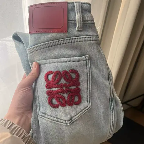 享永子【红红火火过新年】春节特别版  加绒加厚直筒牛仔裤女高腰商品大图