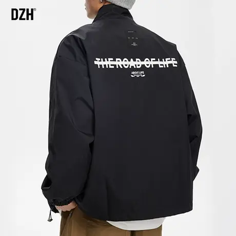 男士夜光印花夹克男高级感痞帅外套男款2024年春季新款休闲上衣服商品大图