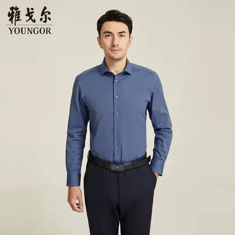 【商场同款】雅戈尔男士长袖衬衫新款官方商务休闲上班穿衬衫男商品大图