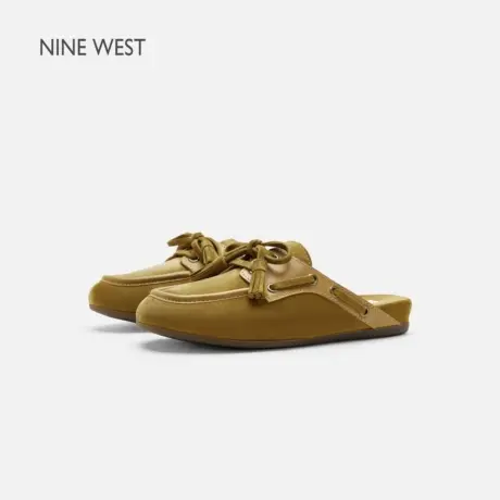 【商场同款】Nine West/玖熙复古穆勒鞋女夏季包头单鞋舒适凉拖图片