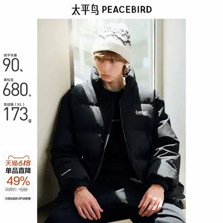 【商场同款】太平鸟男装 2024年冬季新款面包服羽绒服B2ACE4517商品大图