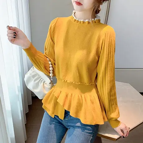 小香风毛衣女春秋冬高级感超好看的时尚潮流温柔风软糯奶系慵懒风图片