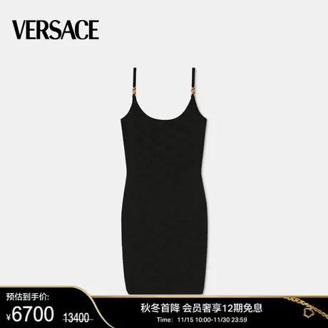 【甄选折扣】VERSACE/范思哲 女士La Greca美杜莎提花迷你连衣裙图片