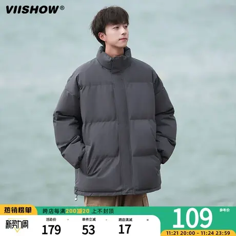 VIISHOW潮牌美式棉服男加厚衣服冬季男生痞帅棉衣保暖宽松面包服商品大图