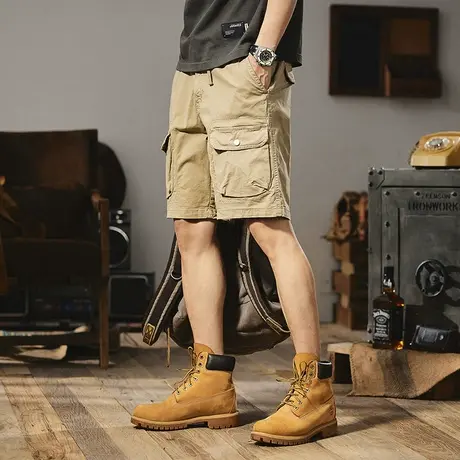 Modi Nick/摩帝尼克潮牌男士五分裤宽松直筒男士短裤休闲潮流男裤商品大图