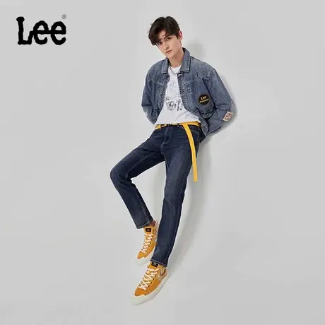 Lee商场同款23早秋新品709修身锥形蓝色男牛仔裤LMB1007093XA-660图片