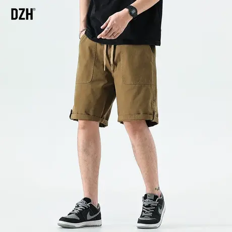 男士美式工装短裤男夏季潮牌宽松五分裤2023新款纯棉休闲裤半截裤商品大图