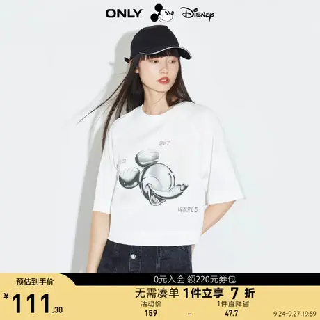 ONLY奥莱夏季迪士尼米奇DISNEY联名款宽松短T恤女商品大图