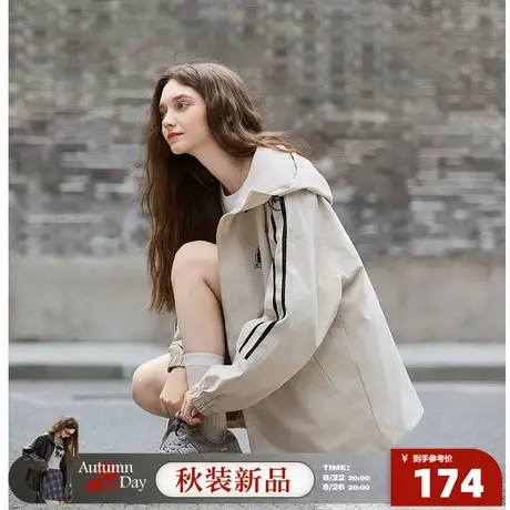 8.22/20点 上新唐狮2025秋冬新款女外套连帽小众超好看休闲百搭潮商品大图