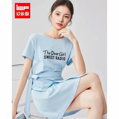 IEF/爱依服2025夏季新款韩版时尚小众设计感休闲运动风显瘦连衣裙图片