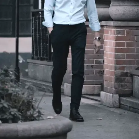 seno竹纤维休闲裤男新款修身小脚夏季正装商务休闲长裤韩版裤子图片