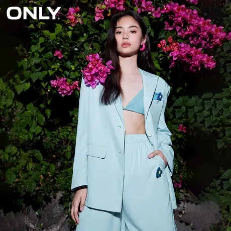 ONLY2023冬季新款宽松垂感轻薄防晒衣西服西装短外套女商品大图