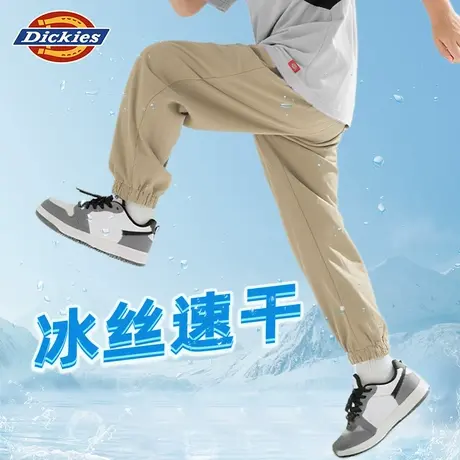 Dickies童装男童夏季速干裤子儿童潮牌LOGO长裤男孩透气薄运动裤A商品大图