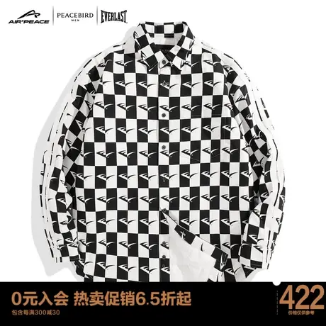 【AIRxPEACE】太平鸟男装 EVERLAST联名潮流衬衫男BYBBC4A23图片
