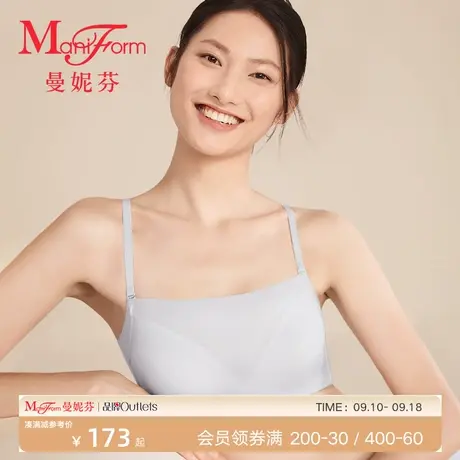 曼妮芬小胸聚拢抹胸防走光文胸女夏季内衣美背百搭商品大图