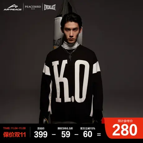 【AIRxPEACE】太平鸟男装 EVERLAST联名圆领卫衣男士商品大图