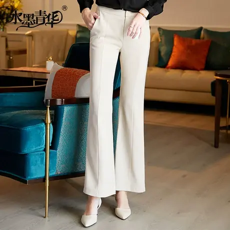 【1件7.9折】春装新品时尚百搭西装裤通勤OL裤子大码职业女裤长裤图片