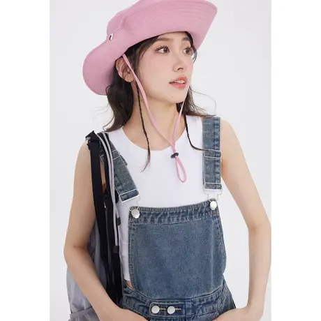 尔给休闲复古减龄牛仔背带裙女夏2023新款韩版a字显瘦短裙小个子图片