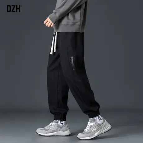 男士束脚裤美式黑色休闲裤男潮牌宽松男裤2023秋季新款裤子工装裤商品大图